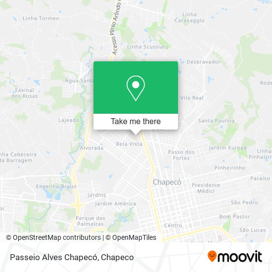 Passeio Alves Chapecó map