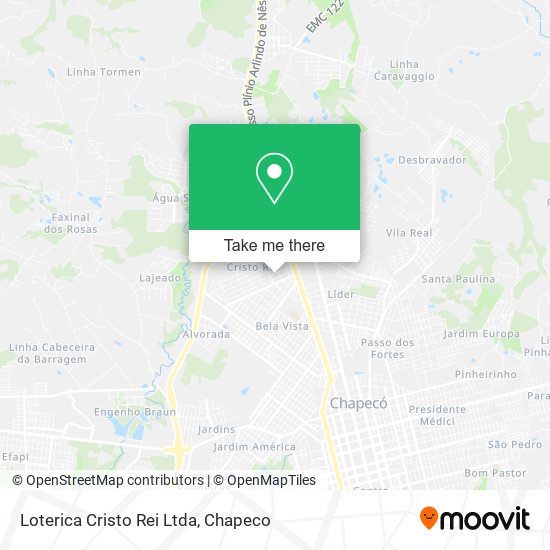 Loterica Cristo Rei Ltda map