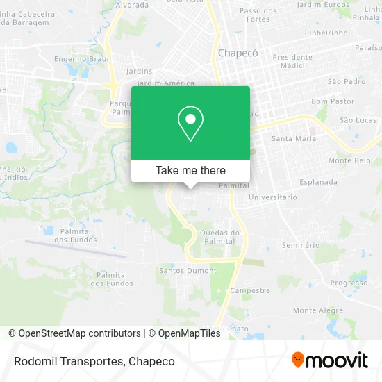 Rodomil Transportes map