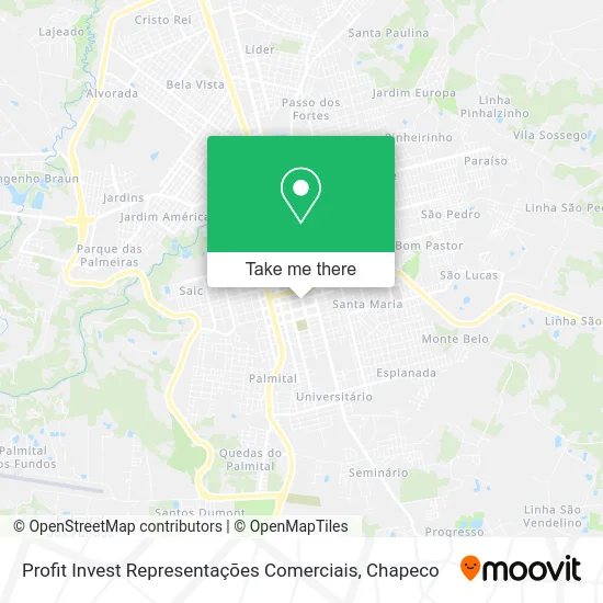 Profit Invest Representações Comerciais map