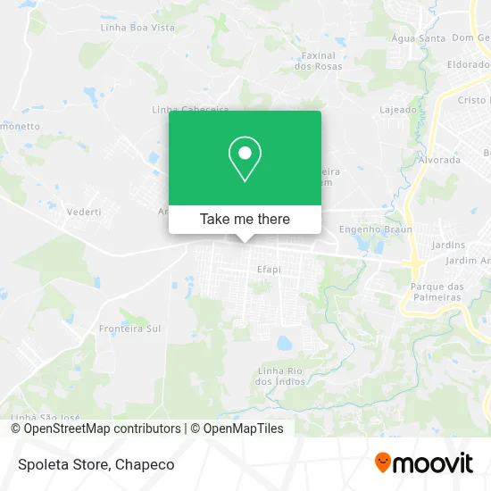 Spoleta Store map