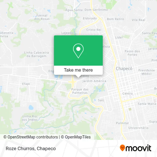 Roze Churros map