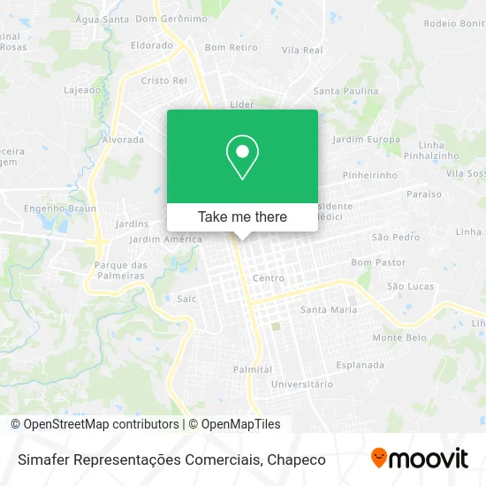Simafer Representações Comerciais map