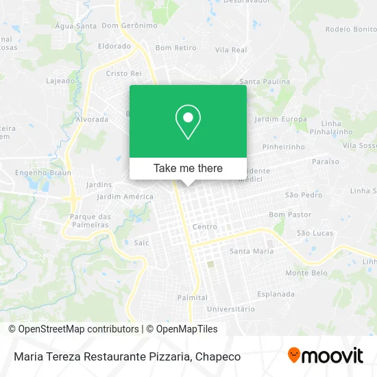 Maria Tereza Restaurante Pizzaria map