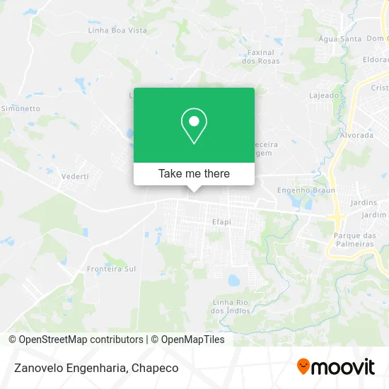 Zanovelo Engenharia map