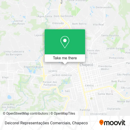 Deicorel Representações Comerciais map