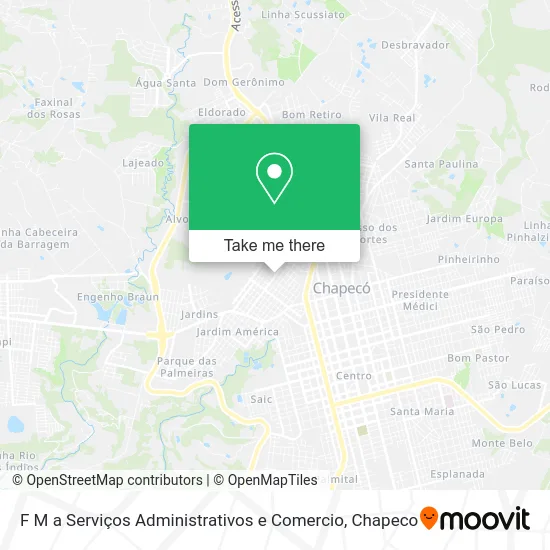 F M a Serviços Administrativos e Comercio map