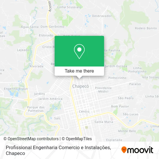 Profissional Engenharia Comercio e Instalações map