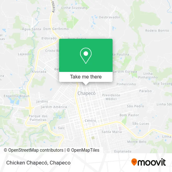 Chicken Chapecó map