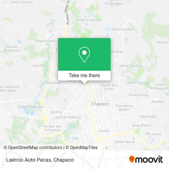 Laércio Auto Pecas map