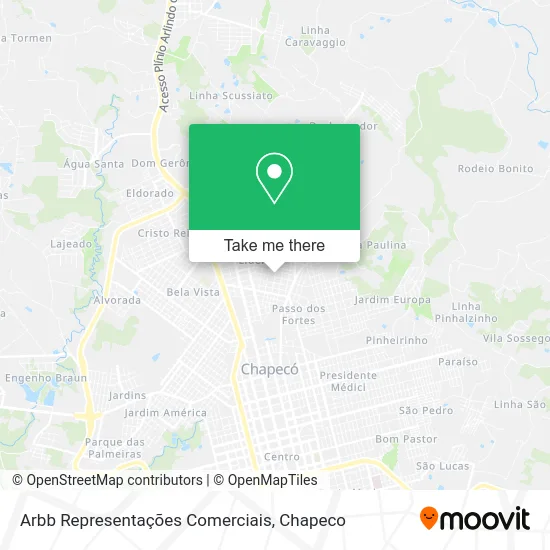 Arbb Representações Comerciais map