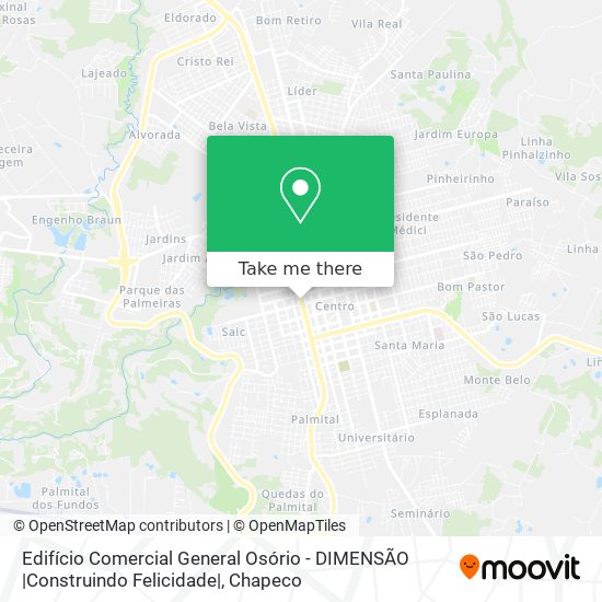 Edifício Comercial General Osório - DIMENSÃO |Construindo Felicidade| map