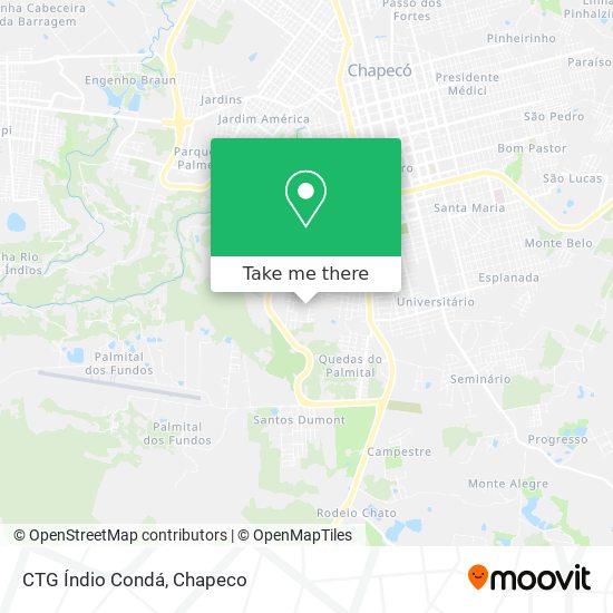 CTG Índio Condá map