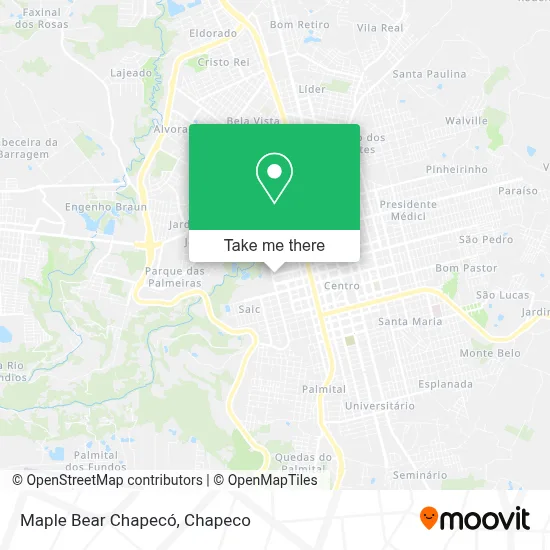 Maple Bear Chapecó map
