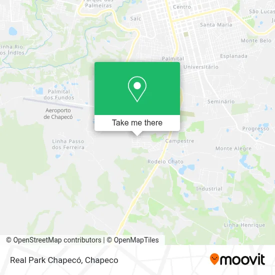 Real Park Chapecó map