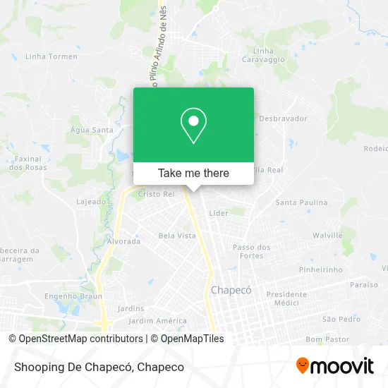 Shooping De Chapecó map