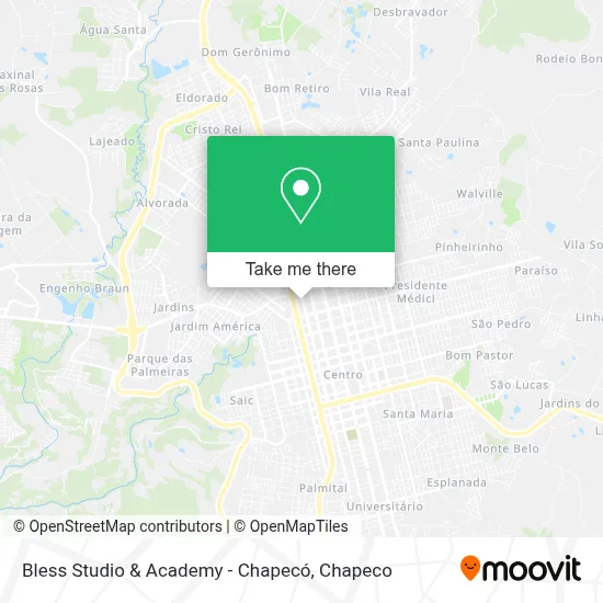 Bless Studio & Academy - Chapecó map