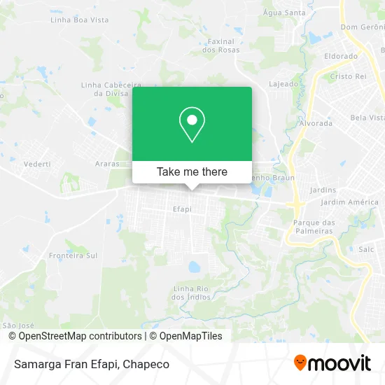 Samarga Fran Efapi map