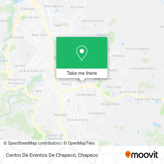 Centro De Eventos De Chapecó map