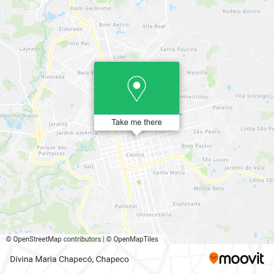 Divina Maria Chapecó map