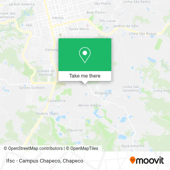 Ifsc - Campus Chapeco map