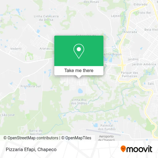 Pizzaria Efapi map