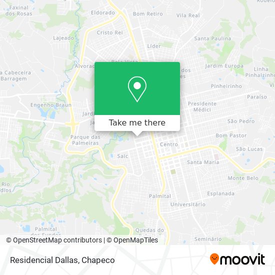 Residencial Dallas map