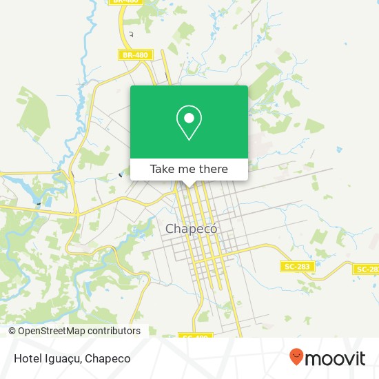 Hotel Iguaçu map