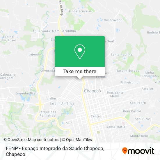 FENP - Espaço Integrado da Saúde Chapecó map