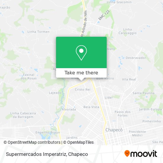 Supermercados Imperatriz map