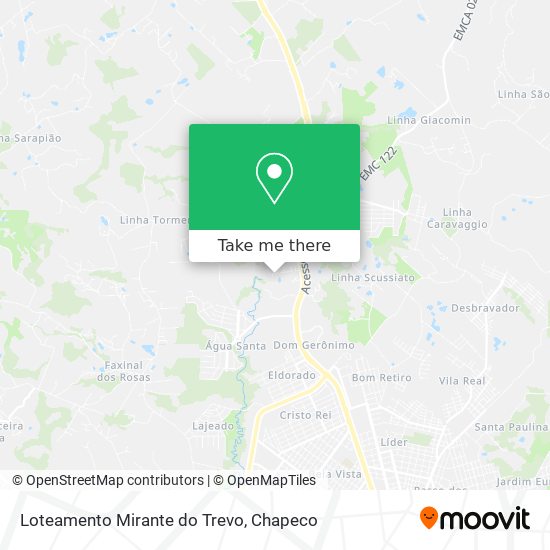 Loteamento Mirante do Trevo map