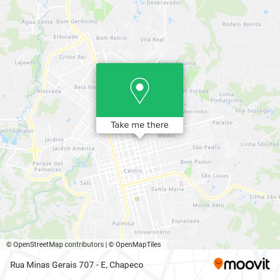 Rua Minas Gerais 707 - E map