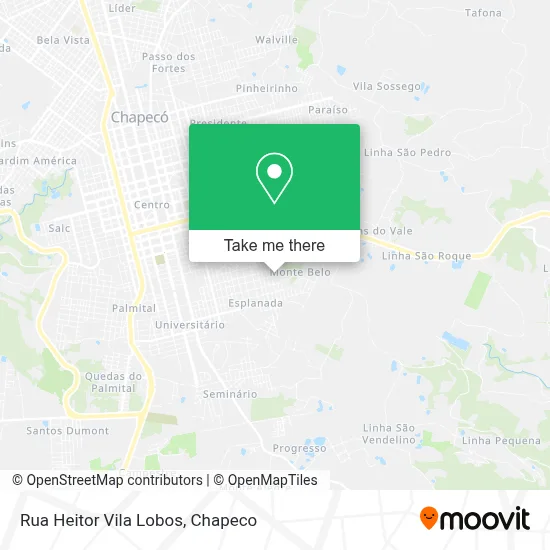 Rua Heitor Vila Lobos map