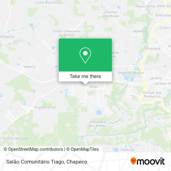 Salão Comunitário Tiago map