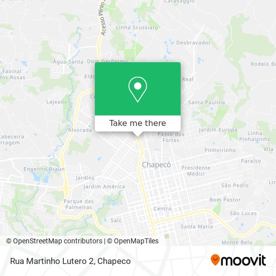 Rua Martinho Lutero 2 map