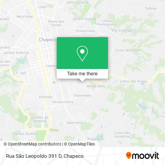 Rua São Leopoldo 391 D map