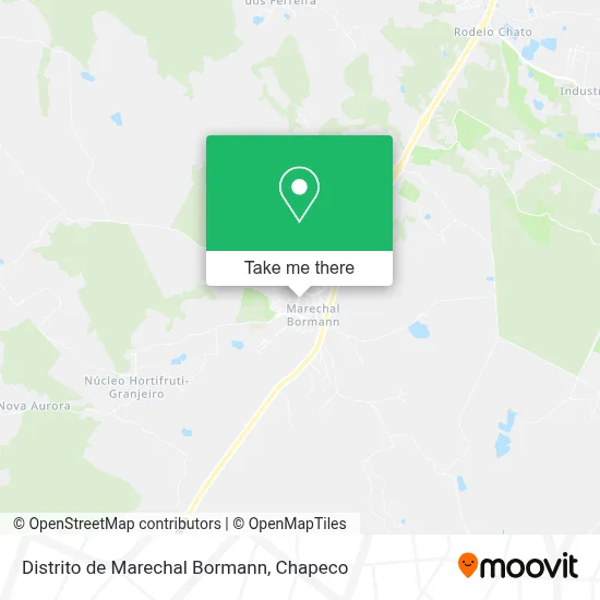 Distrito de Marechal Bormann map