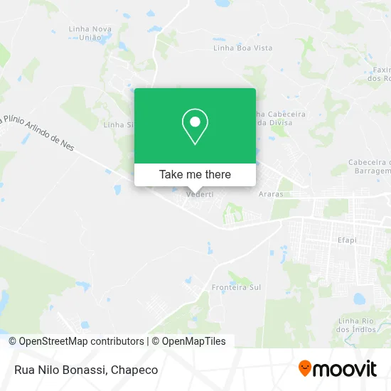 Rua Nilo Bonassi map