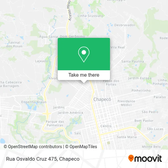 Rua Osvaldo Cruz 475 map