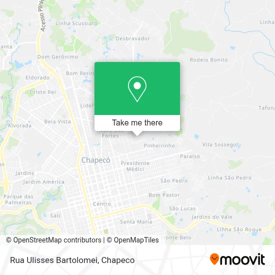 Rua Ulisses Bartolomei map