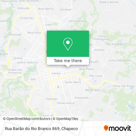 Rua Barão do Rio Branco 869 map