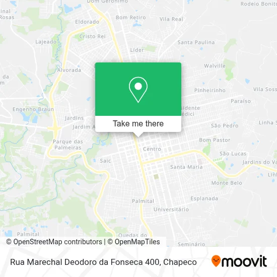 Rua Marechal Deodoro da Fonseca 400 map