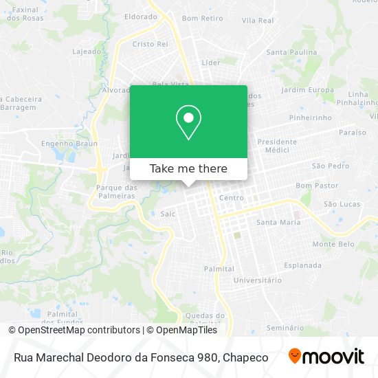 Rua Marechal Deodoro da Fonseca 980 map