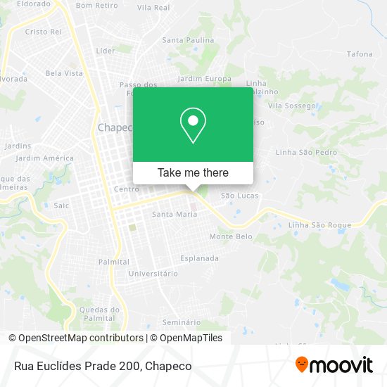 Rua Euclídes Prade 200 map
