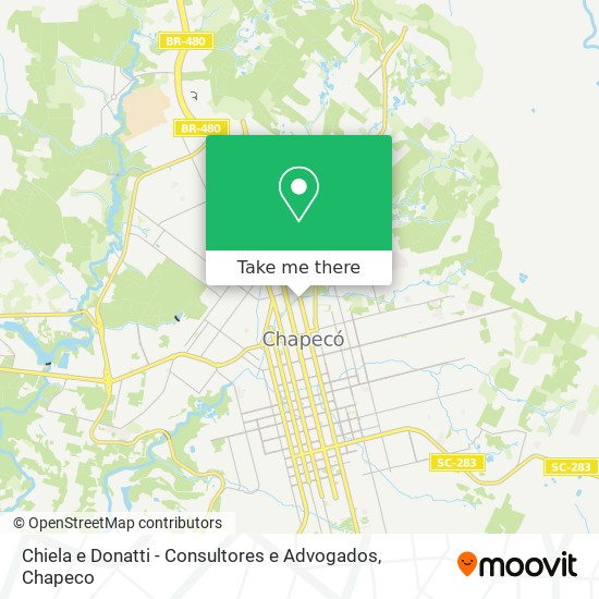 Chiela e Donatti - Consultores e Advogados map