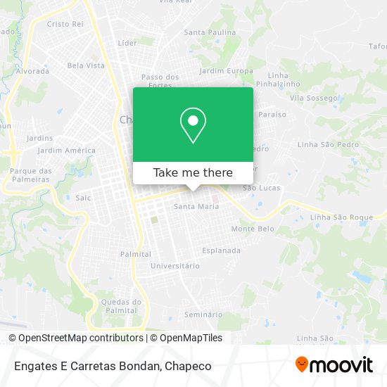Engates E Carretas Bondan map