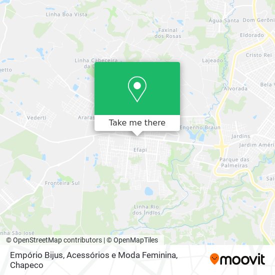 Empório Bijus, Acessórios e Moda Feminina map