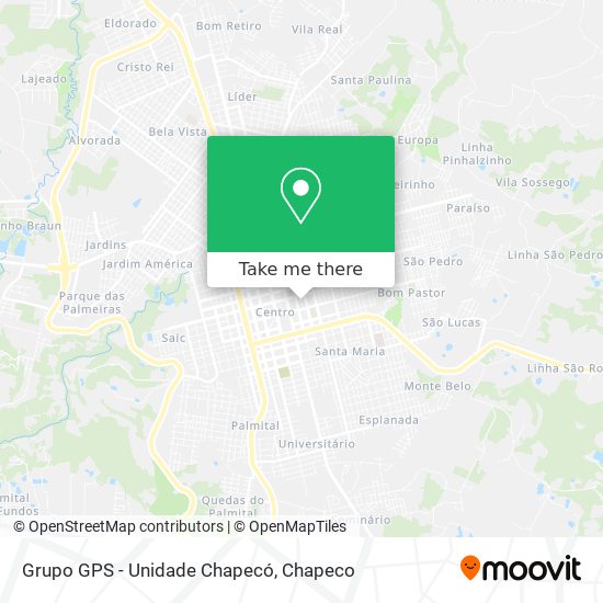 Mapa Grupo GPS - Unidade Chapecó