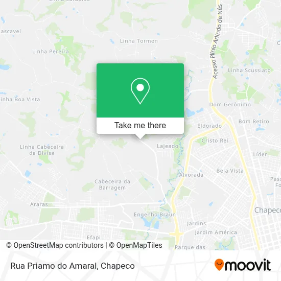 Rua Priamo do Amaral map