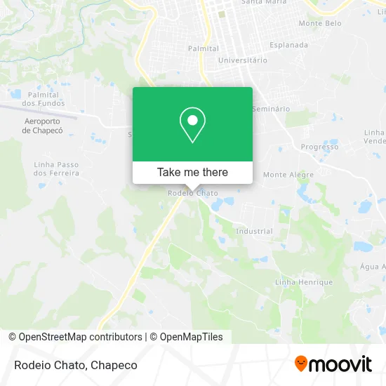Rodeio Chato map